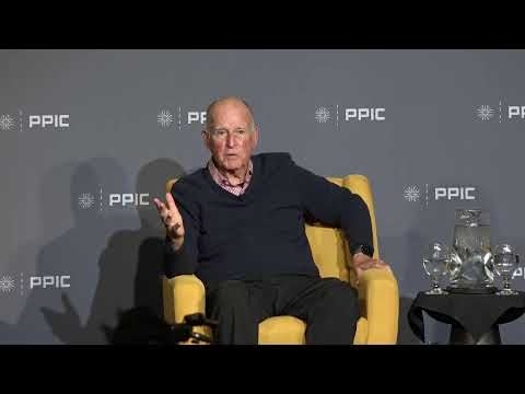 Jerry Brown at the Public Policy Institute of California